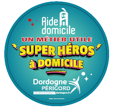 Badge Super Héro à domicile